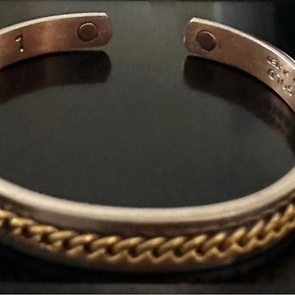 24K GOLD ELECTROPLATED CUFF BRACELET